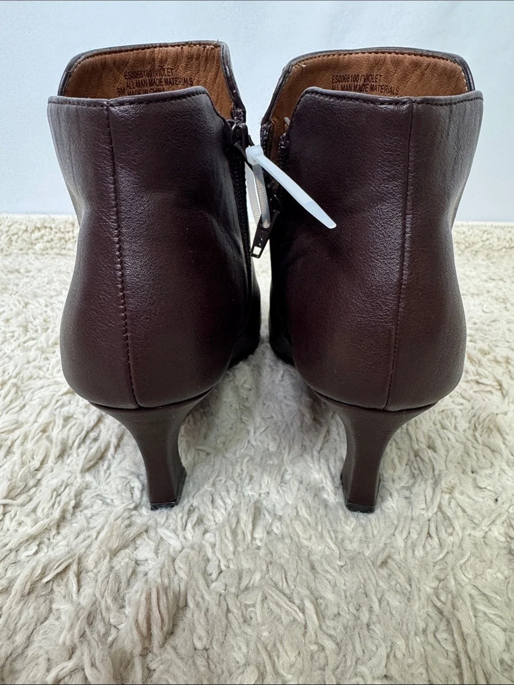Eurosoft‎ Violet Bootie Size 9 Dark Brown New